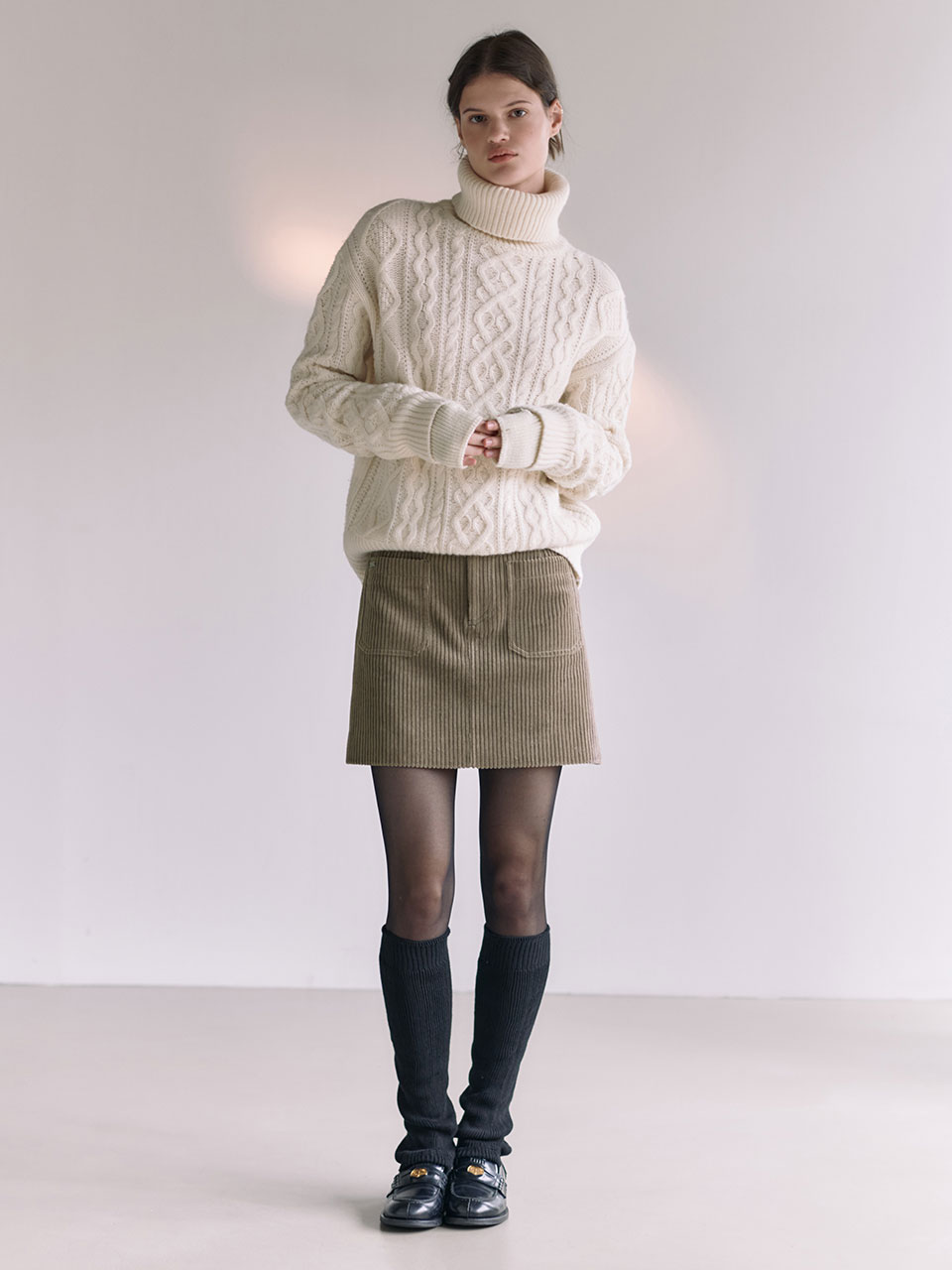 Corduroy Mini Skirt SW3WS454-B8